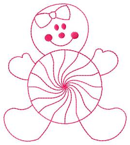Picture of Candy Man Machine Embroidery Design