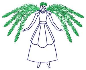 Picture of Garden Angel Machine Embroidery Design