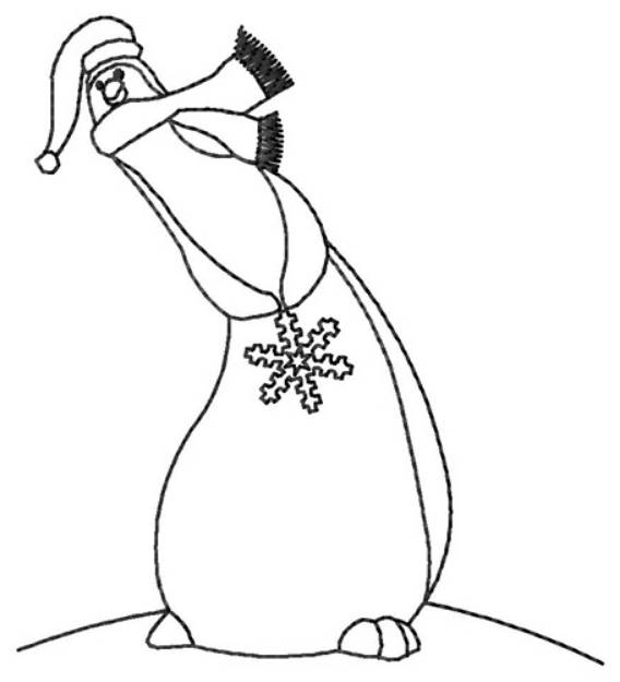 Picture of Penguin Machine Embroidery Design