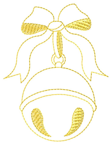 Bell Machine Embroidery Design