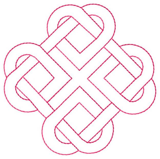 Picture of Heart Knot Machine Embroidery Design