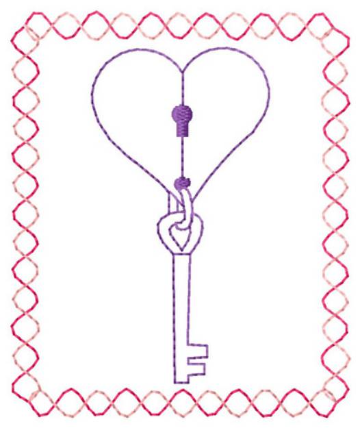 Picture of Key Machine Embroidery Design