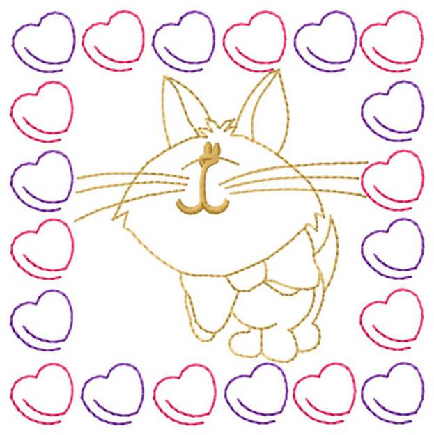 Picture of Cat Machine Embroidery Design