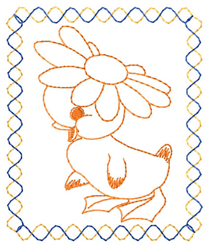 Daisy Duck Machine Embroidery Design