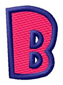 Picture of Show Card Letter B Machine Embroidery Design