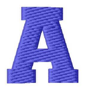 Picture of Sport Letter A Machine Embroidery Design