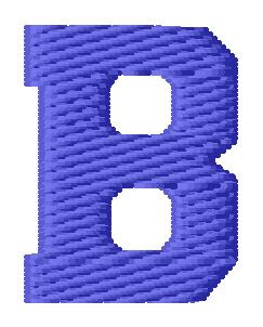 Sport Letter B Machine Embroidery Design