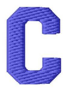 Picture of Sport Letter C Machine Embroidery Design