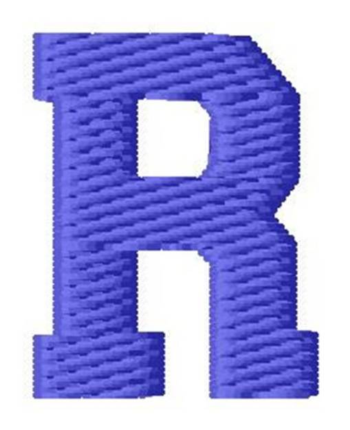 Picture of Sport Letter R Machine Embroidery Design