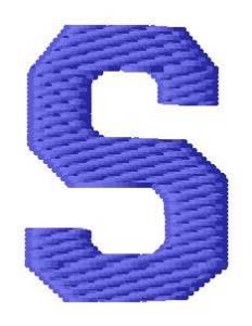 Picture of Sport Letter S Machine Embroidery Design