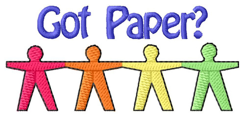 Got Paper? Machine Embroidery Design