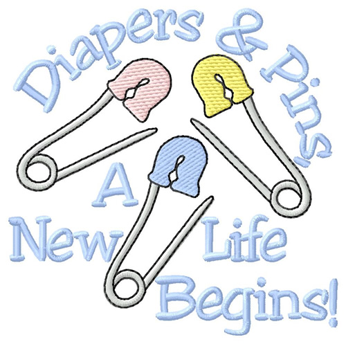 A New Life Begins Machine Embroidery Design