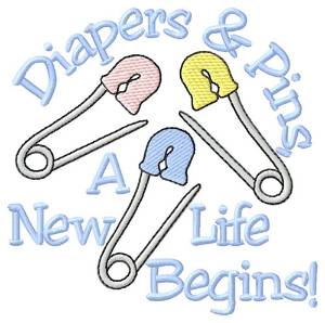 Picture of A New Life Begins Machine Embroidery Design