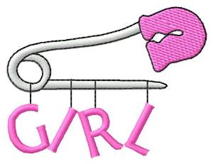 Picture of Girl Machine Embroidery Design
