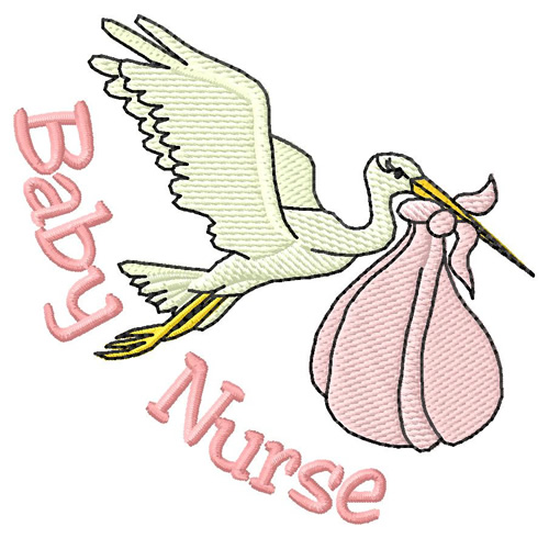 Baby Nurse Machine Embroidery Design