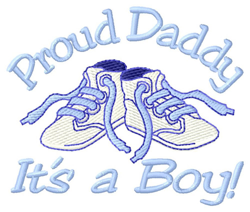 Proud Daddy Machine Embroidery Design