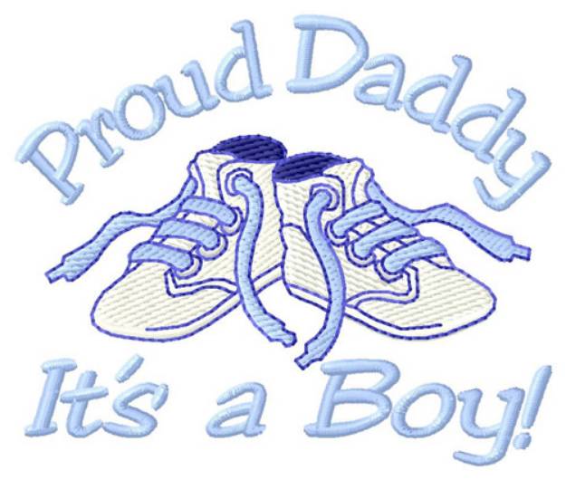 Picture of Proud Daddy Machine Embroidery Design