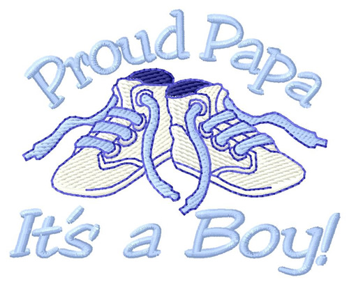 Proud Papa Machine Embroidery Design