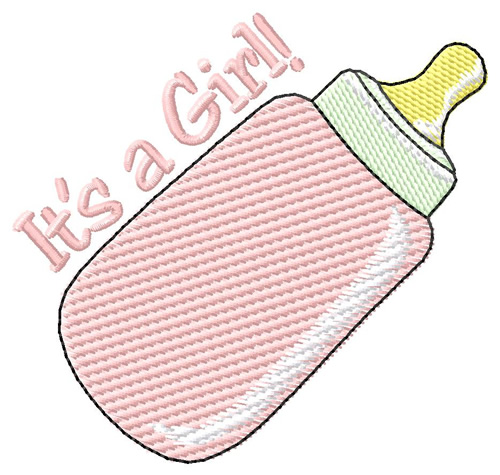 Its A Girl Machine Embroidery Design