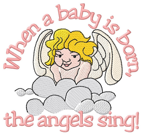 Angels Sing Machine Embroidery Design