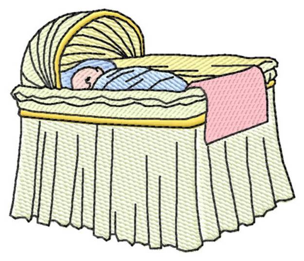 Picture of Bassinet Machine Embroidery Design
