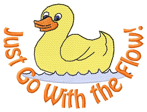 With The Flow Machine Embroidery Design