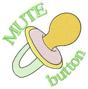 Picture of Mute Button Machine Embroidery Design