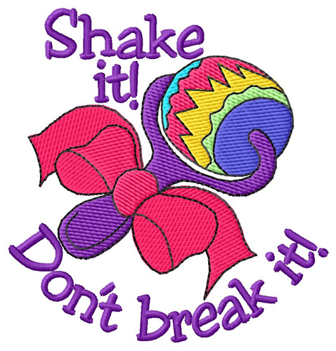 Shake it Machine Embroidery Design