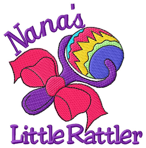 Nanas Little Rattler Machine Embroidery Design