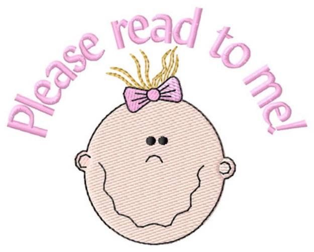Picture of Please Read To Me! Machine Embroidery Design