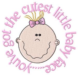 Picture of Cutest Little Baby Face Machine Embroidery Design