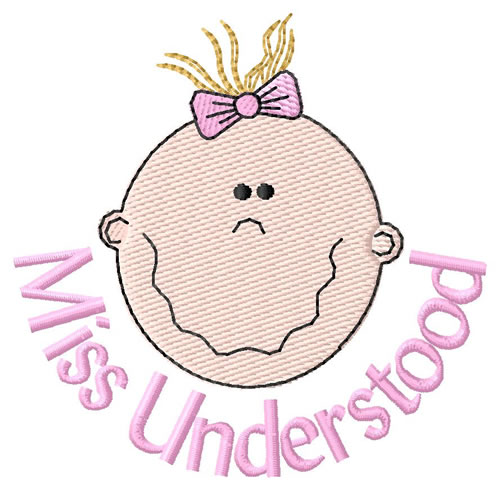 Miss Understood Machine Embroidery Design