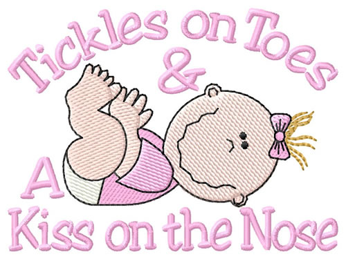 Tickles On Toes Machine Embroidery Design