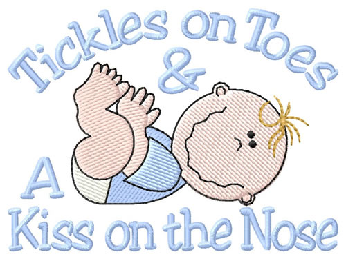 Tickles On Toes Machine Embroidery Design
