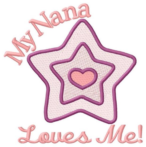 Picture of My Nana Loves Me Machine Embroidery Design
