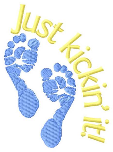 Picture of Just Kickin It! Machine Embroidery Design