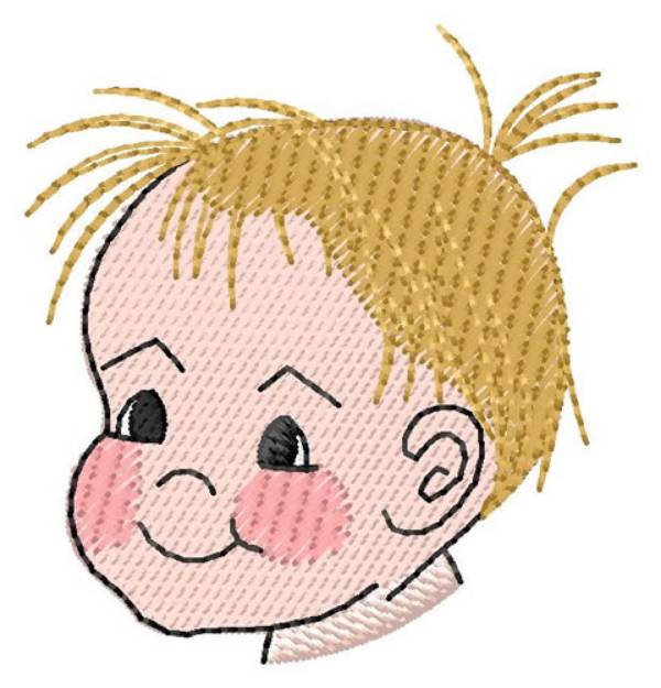 Picture of Baby Face Machine Embroidery Design