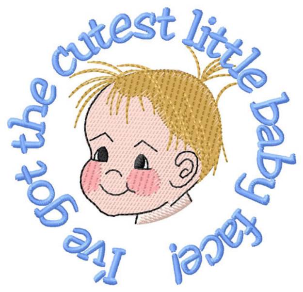 Picture of Cutest Little Baby Face Machine Embroidery Design