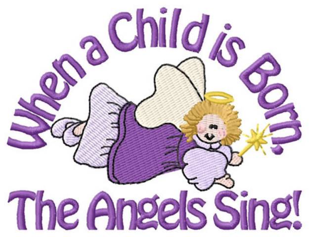 Picture of The Angels Sing Machine Embroidery Design