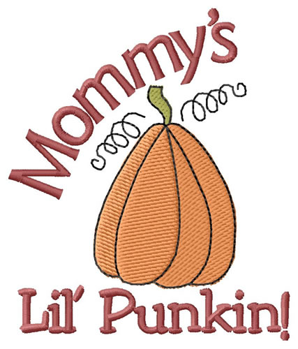 Mommys Lil Punkin Machine Embroidery Design