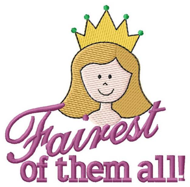 Picture of Fairest Of Them All! Machine Embroidery Design