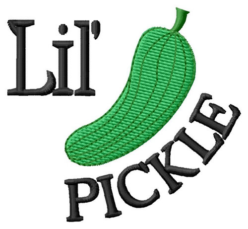 Lil Pickle Machine Embroidery Design