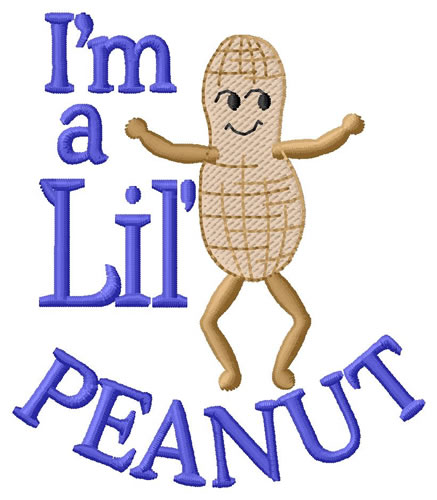 Im A Lil Peanut Machine Embroidery Design