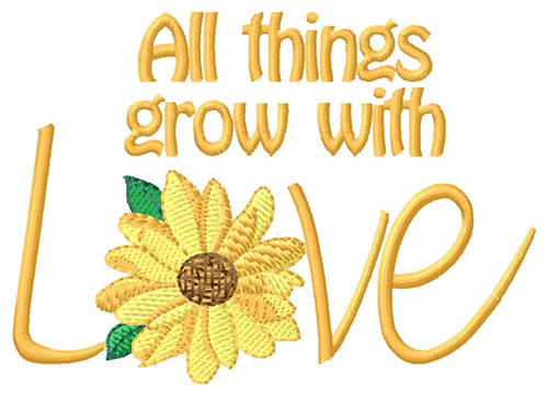 All Thing Grow... Machine Embroidery Design
