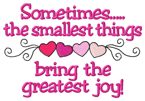 The Smallest Things Machine Embroidery Design