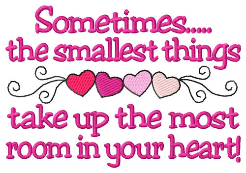 The Smallest Things Machine Embroidery Design