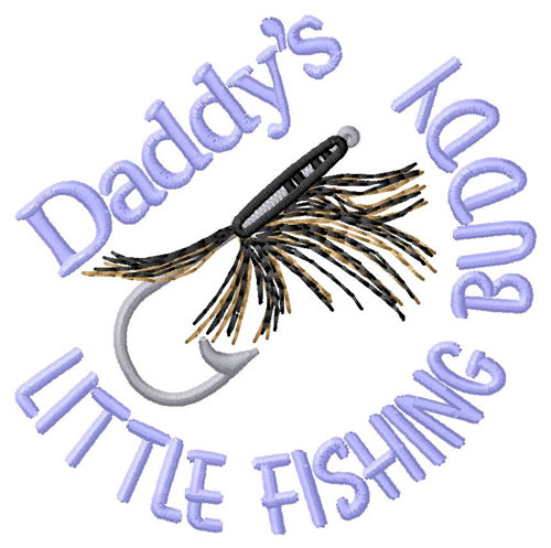 Little Fishing Buddy Machine Embroidery Design