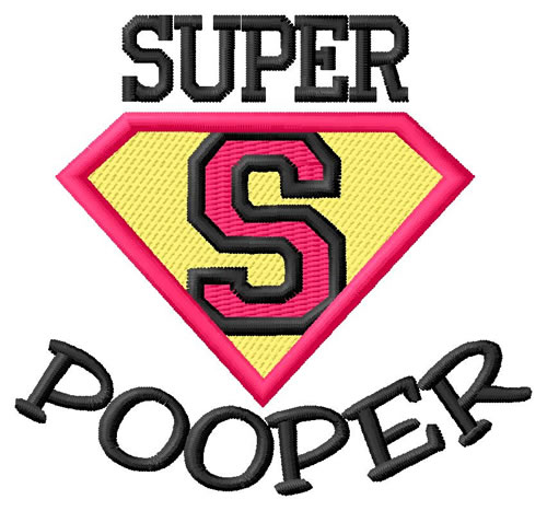 Super Pooper Machine Embroidery Design