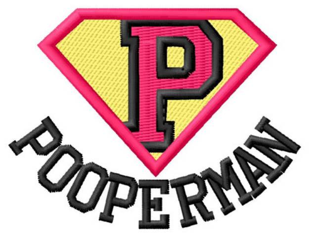 Picture of Pooperman Machine Embroidery Design