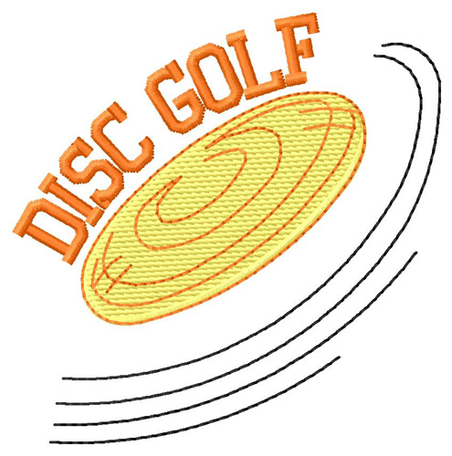 Disc Golf Machine Embroidery Design